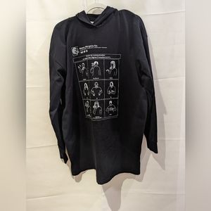 Maison margiela six mm6 sign language hoodie dress